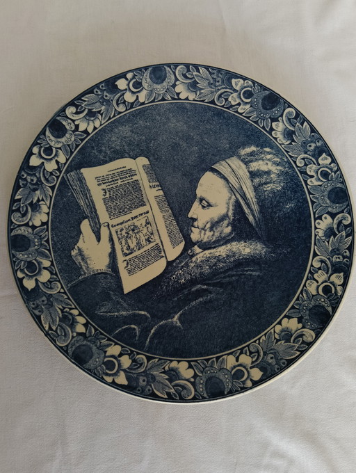 Delfst blauwe borden 