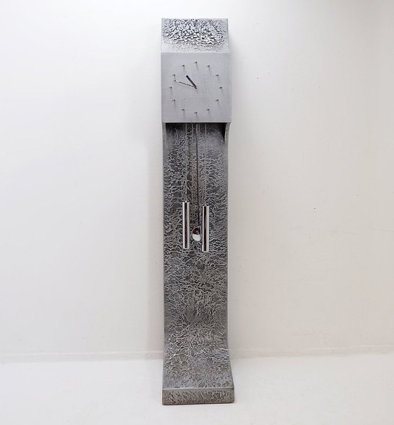 Image 1 of Vintage brutalistische staande klok, jaren 70