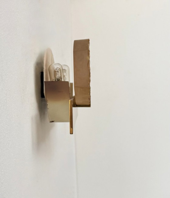 Image 1 of Lampada da parete vintage attribuita a Serge Mouille, ottone e resina, Dallux, Francia 1960