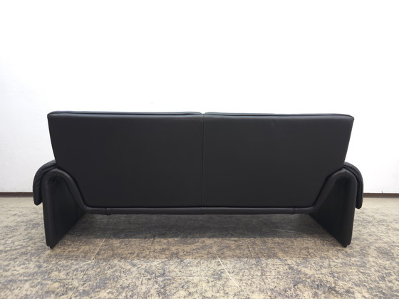 Image 1 of De Sede ds 2011 Black Two-Seater Designer Sofa Leather Sofa Couch desede
