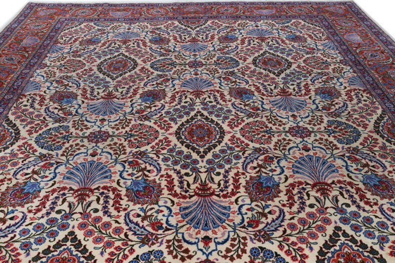Image 1 of Persian carpet Yazd Sherkat 4.15 x 3.02 Oriental carpet fine No. 70