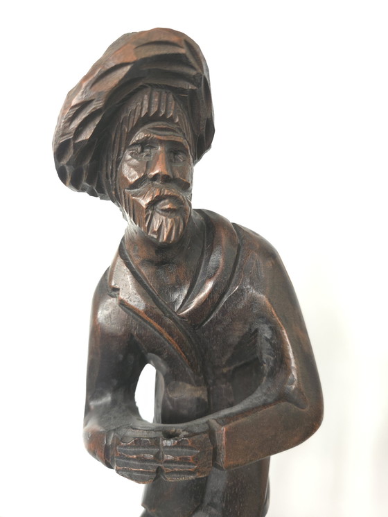 Image 1 of Oosterse man (hout) 