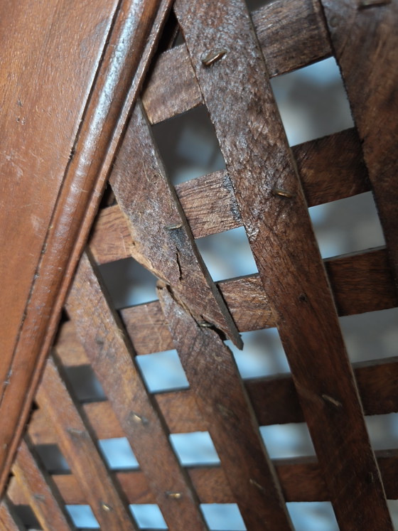 Vintage kamerscherm van Chinees iepenhout – Kamerschermen, Wood (photo 4 of 6)