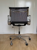 Vitra Eames EA 117 Swivel Chair in Black Netweave - Chrome
