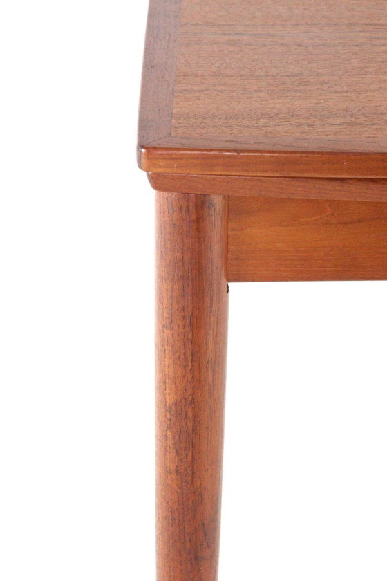 Image 1 of Compact Poul Hundevad for Hundevad & Co extendable dining table vintage