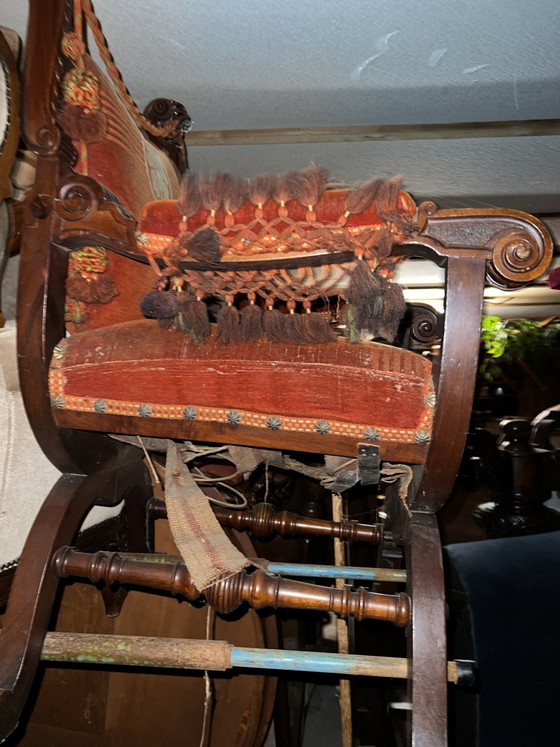 Poltrona antica – Poltrone, Tessile, Velluto (photo 7 of 7)