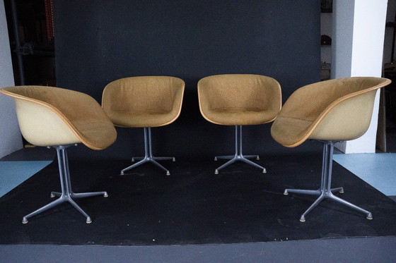 Image 1 of Conjunto de 4 sillones La Fonda de Charles Eames para Herman Miller. EE. UU., década de 1960.
