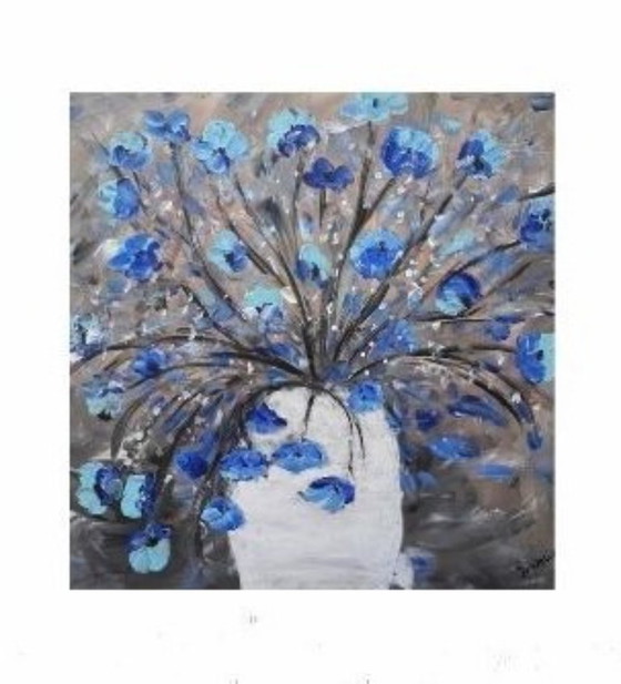 Image 1 of Peinture de fleurs dans un vase (1)