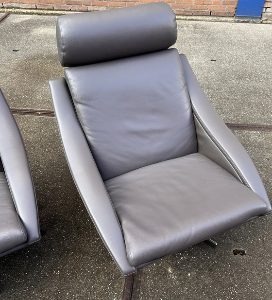 Image 1 of 2x Roche Bobois Bakea design armchairs