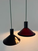 Vintage 2x Holmegaard P&T pendants - Michael Bang - Danish design lamp