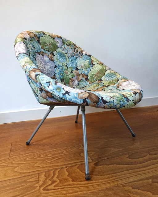 Fauteuil des années 1950 dans le style de Pierre Paulin/ Knoll/ Fritz Neth