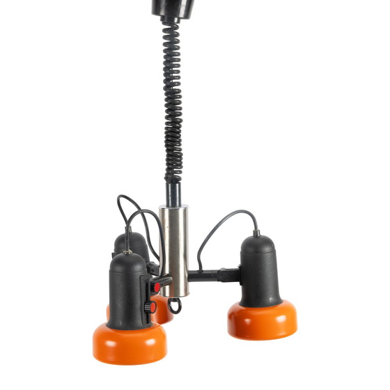 Image 1 of Orange 70s 3-Point Adjustable Pendant Lamp
