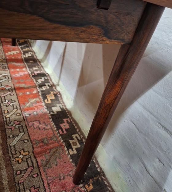 Image 1 of Grote eettafel van palissanderhout van Vemb Mobelfabrik voor 10 personen, Denemarken, jaren 60.