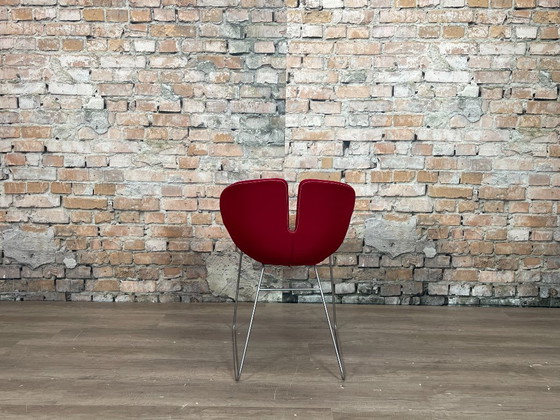 Moroso Fjord - rouge | Patricia Urquiola, Chaises de salle à manger, Textile, Métal, Modern (photo 5 sur 15)