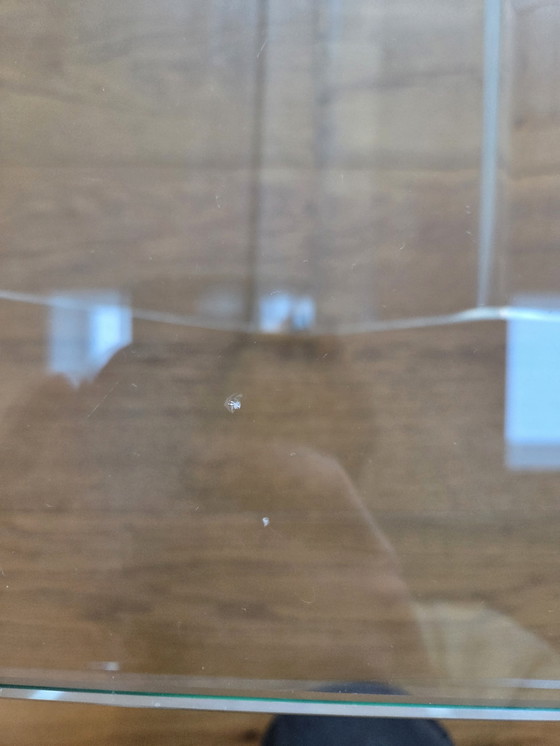 Image 1 of Table basse vintage en verre et marbre