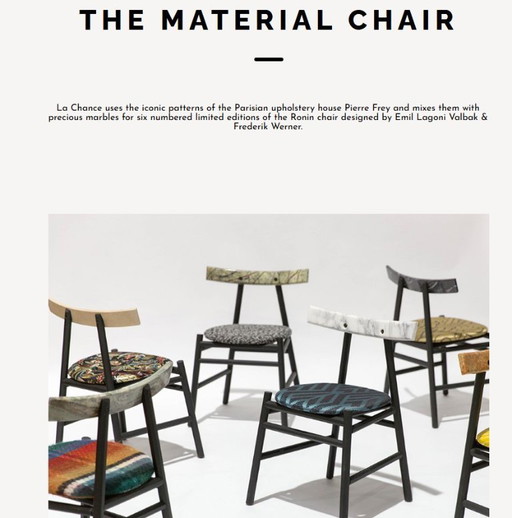 LaChance Las Sillas Materiales