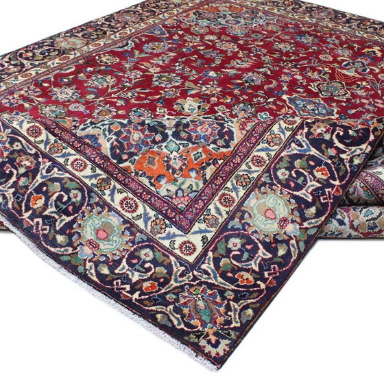 Image 1 of Hand-knotted Persian carpet Mashhad 370x270