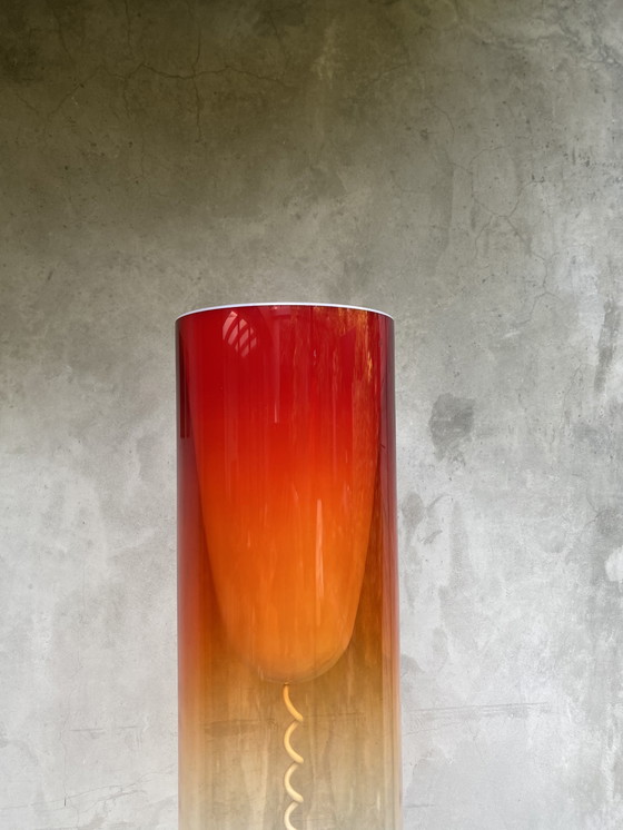 Image 1 of Lampada da terra Kartell toobe arancione ferruccio laviani