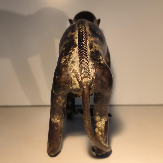Bronze Sculpture of a Monkey with an Antique Brown Patina, 20th Century (photo 3 of 11)