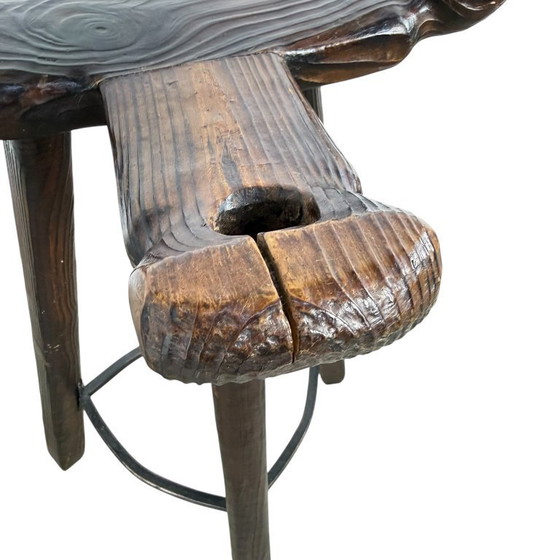 Image 1 of Set di 3 sgabelli da bar in stile brutalista spagnolo