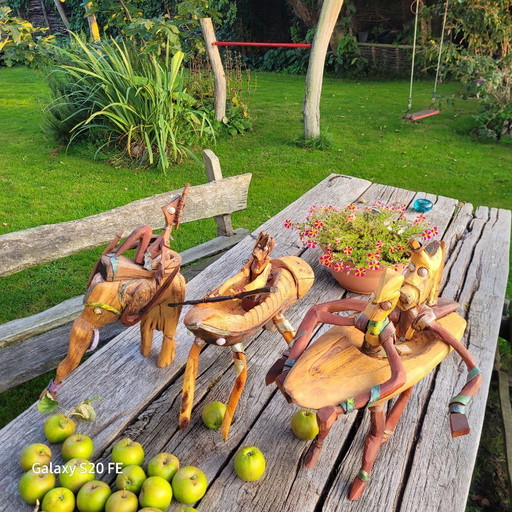 Houten Kunstwerk - Bootwezens