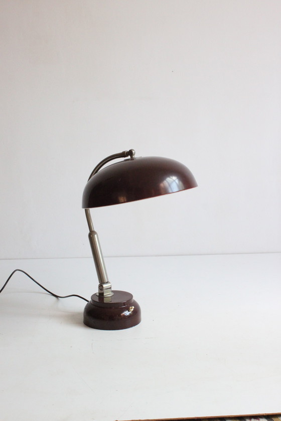 Image 1 of Hala Modell 17 Schreibtischlampe mit rundem Tl-Licht, 1959