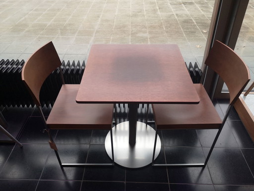 Cuba chairs set with Lapalma table
