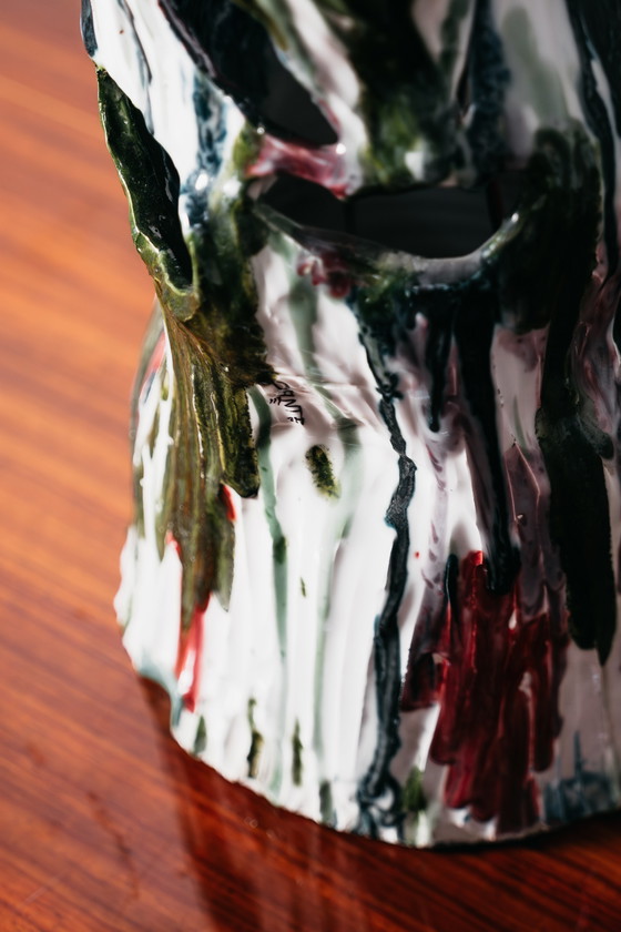 Image 1 of Ernesto Treccani Attr. Ceramic Table/Floor Lamp Modern Design