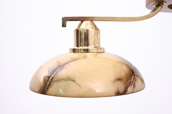 Image 1 of Lustre Art Déco du milieu du 20e siècle, Pologne.