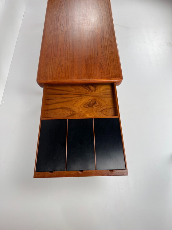 Image 1 of Johannes Andersen Couchtisch für CF Christensen – Dänisches Design mit versteckter Funktionalität