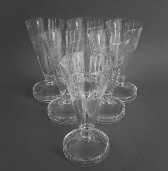 6x Matteo Thun - Campari “Greca” Vetro Postmoderno Alessi anni '80 – Bicchieri e caraffe (photo 5 of 10)