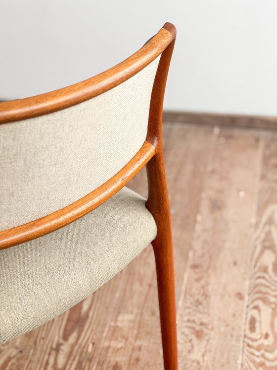 Image 1 of Niels O. Møller Modell 80, Polsterstuhl für J.L. Mollers, 2er-Set