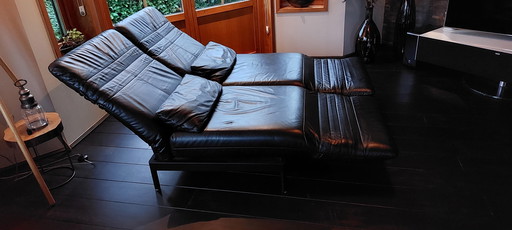 Rolf Benz Plura leather sofa 2.5 seater