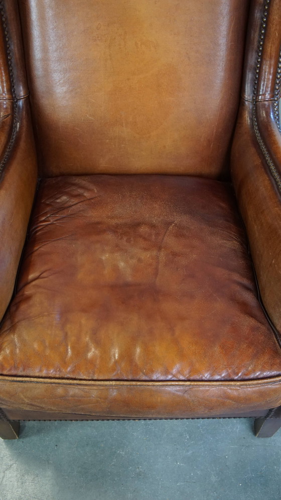 Image 1 of Fauteuil Gemaakt Van Schapenleer 