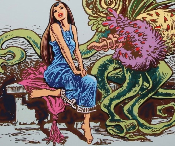 Image 1 of Michael Wittmann: Bouquet, year 2020.  Hand signed and signed with archiv. Giclée on Hahnemühle Velvet.