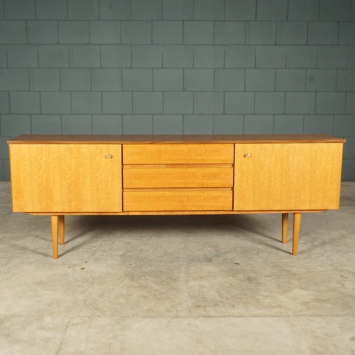 Vintage notenhouten sideboard – tv-meubel – jaren 60