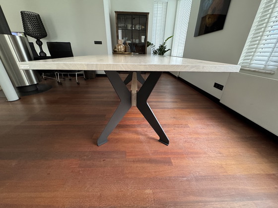 Image 1 of Bert Plantagie Bixx dining table 240 x 100 oak white washed