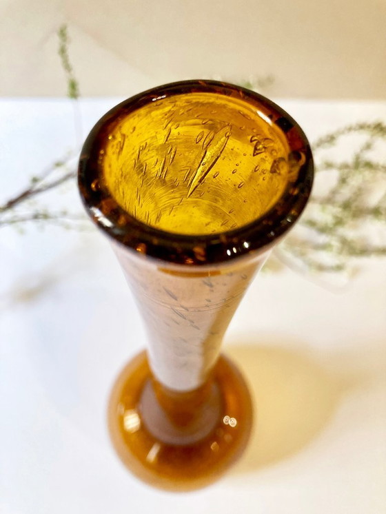 Image 1 of Soliflore-Vase aus Blasenglas von Biot, 1950er Jahre