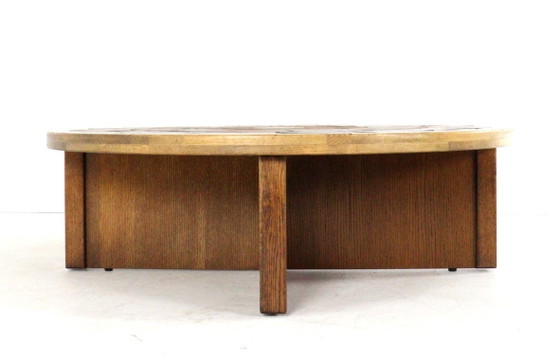Image 1 of Tue Poulsen voor Haslev mobelfabrik salontafel vintage