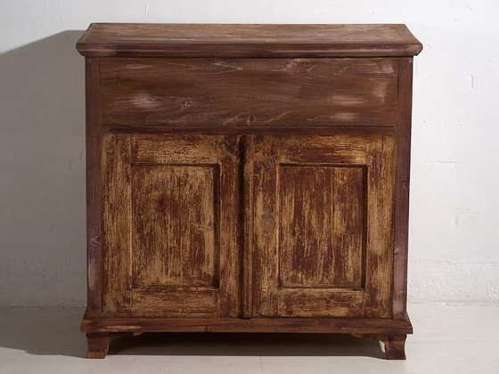 Antique counter with maroon shades (c.1920) #96 – Chest of drawers, Rustic (photo 14 of 32)