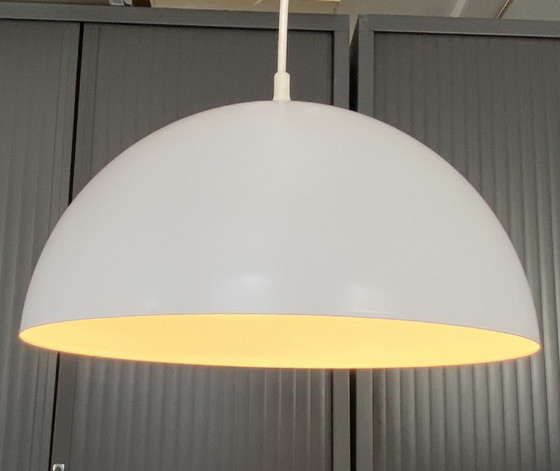 Lampe Suspension Lustre Plafonnier Blanc Industriel E27 – Metal (photo 2 of 14)