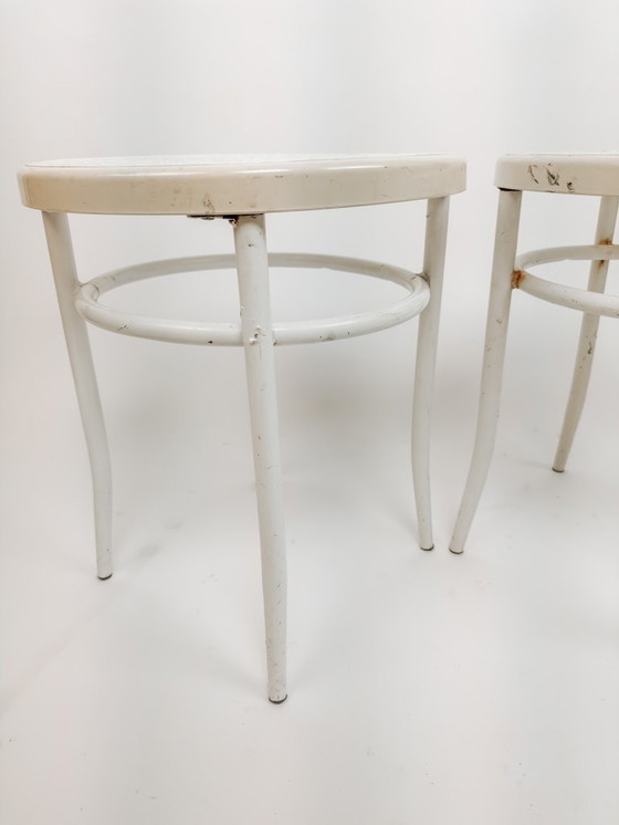 Image 1 of 2x Hocker im Thonet-Stil
