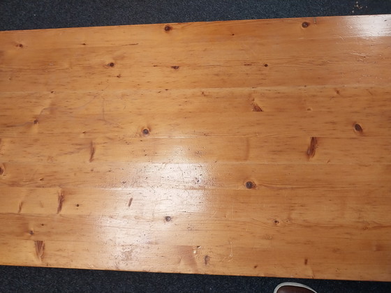 Image 1 of 1 x Scandinavian pine coffee table XXL, 2 meters long. 1970s
