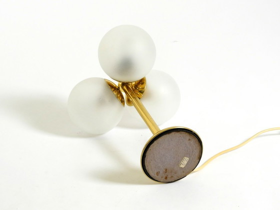 Image 1 of Original 1960s Space Age brass table lamp by Kaiser Leuchten