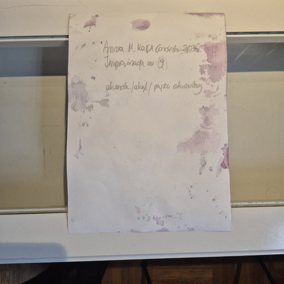 Image 1 of Woman-Improvisation, Anna Masiul-Gozdecka, Acrylics and Watercolor on Paper, Signed, 2026
