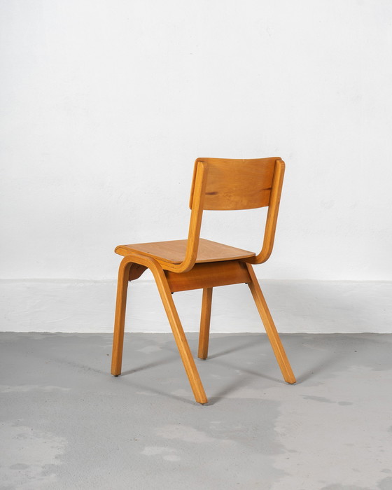 Image 1 of 2 X Stackable School Chairs, Made In The Uk