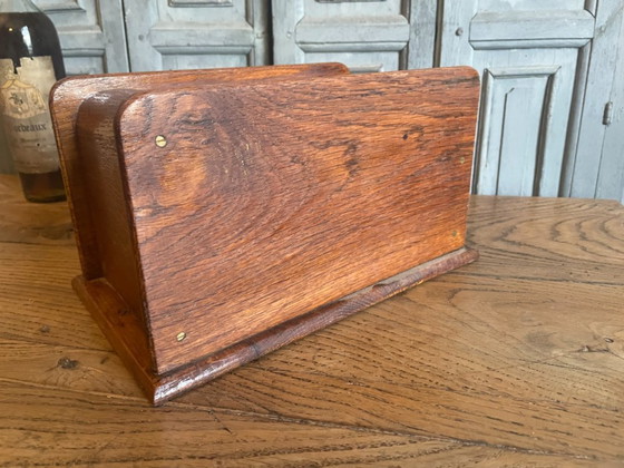 Image 1 of Archive Box Roller shutter cabinet art deco 1930 French