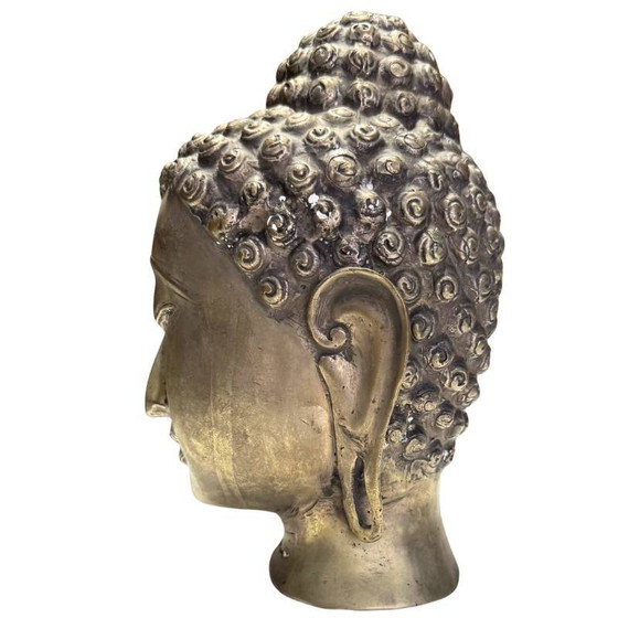Tête de Bouddha en Bronze Thaï-Laotien – Antique – Sculptures, Aziatisch (photo 6 of 8)