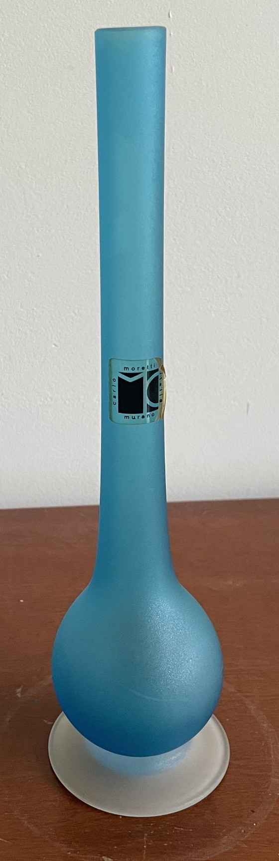 Image 1 of Carlo Moretti - Vase Satinato bleu