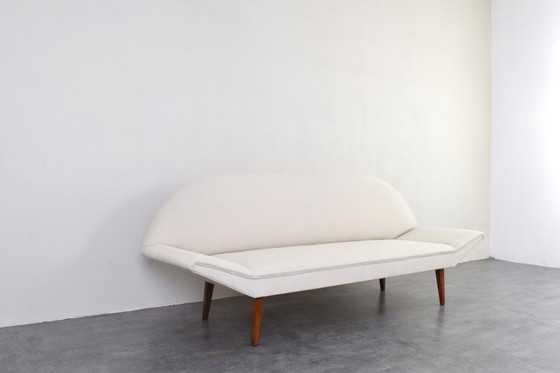 Image 1 of Deense teakhouten bank uit het midden van de 20e eeuw, jaren 60.